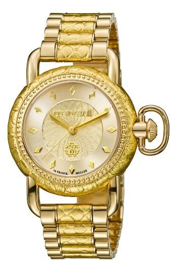 Women's Roberto Cavalli By Franck Muller Snake Bracelet Watch, 36mm