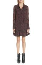 Women's Proenza Schouler Cracked Pattern Crepe Chiffon Dress - Black