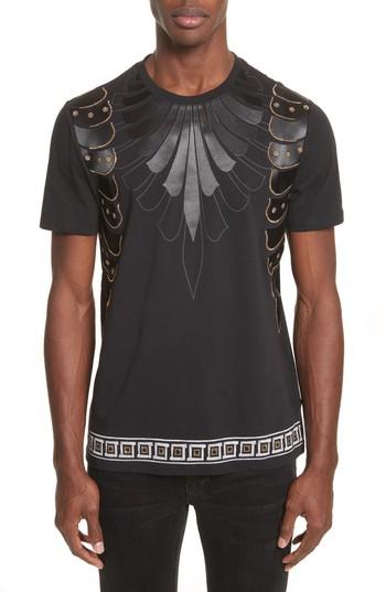 Men's Versace Collection Armor Print T-shirt - White