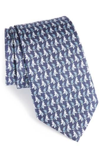 Men's Salvatore Ferragamo Dharma Elephant Print Silk Tie