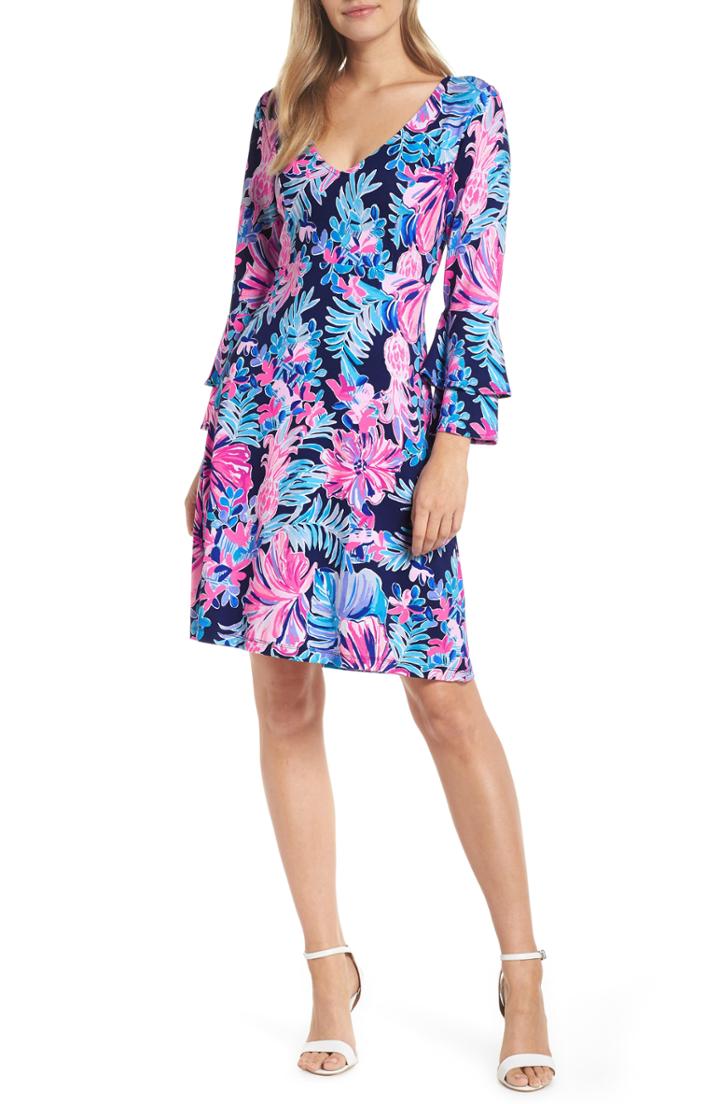 Women's Lilly Pulitzer Raina Fit & Flare Dress - Blue