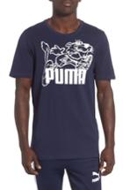Men's Puma Retro Sports T-shirt - Blue