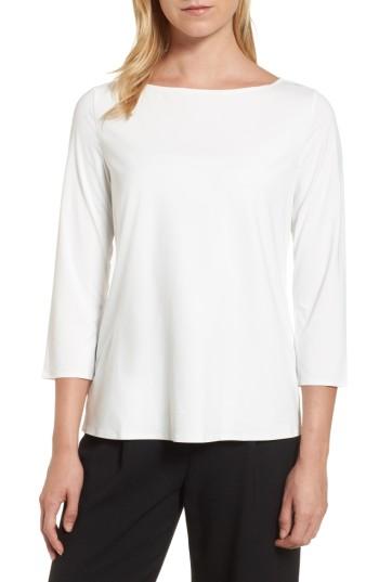 Women's Emerson Rose Three Quarter Sleeve Top - White