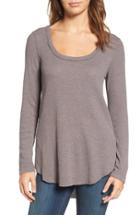Women's Hinge Shirred Back Thermal Tee - Grey