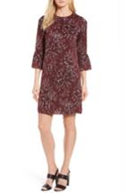 Women's Nordstrom Signature Floral Print Stretch Silk Minidress