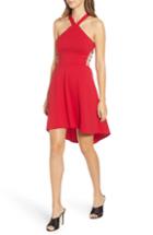 Women's Speechless High/low Scuba Crepe Dress - Red