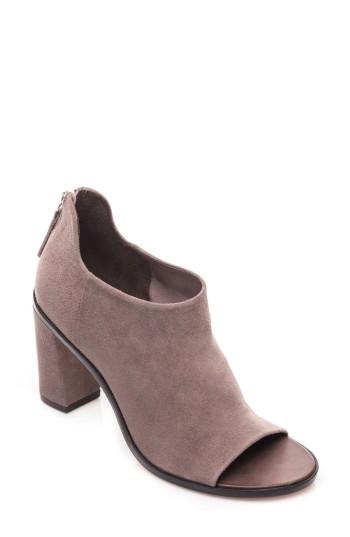 Women's Bernardo Heather Peep Toe Bootie M - Grey