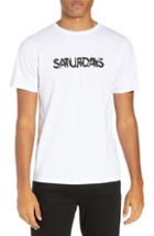 Men's Saturdays Nyc Deco Logo T-shirt - White