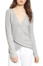 Women's Cupcakes And Cashmere Nikolai Crossover Sweater - Grey