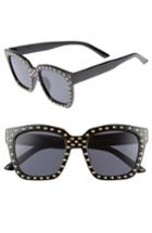 Women's Bp. Studded Square Sunglasses - Black/ Gold