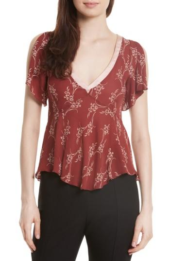 Women's Cinq A Sept Whitley Silk Top