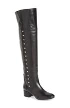 Women's Charles David Military Over The Knee Boot .5 Eu - Black