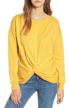 Women's Socialite Twist Front Pullover - Yellow