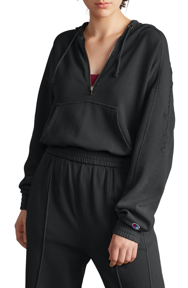 Women's Champion Quarter Zip Hoodie