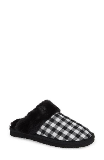 Women's Minnetonka Mule Slipper M - Black