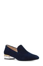 Women's Nine West Umissit Clear Heel Loafer .5 M - Blue