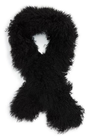 Women's Toria Rose Genuine Mongolian Lamb Fur Scarf