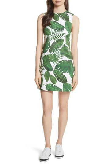 Women's Alice + Olivia Coley Print A-line Dress - Green