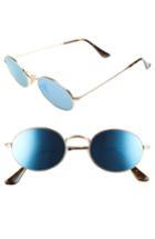 Women's Ray-ban Icons 51mm Round Sunglasses - Medium Blue Flash