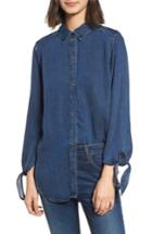 Women's Rails Bethany Tie Cuff Denim Shirt - Blue