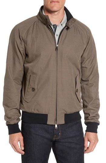 Men's Baracuta G9 Houndstooth Harrington Jacket