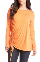 Women's Karen Kane Side Drawstring Top - Orange