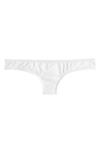 Women's J.crew Hipster Bikini Bottoms - White