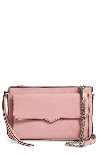 Women's Rebecca Minkoff Medium Bree Nubuck Crossbody Wallet - Pink