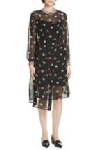 Women's Ted Baker London Colour By Numbers Luela Floral Midi Dress - Black