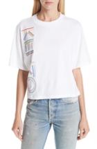 Women's Ted Baker London Bleue Florence Woven Front Tee