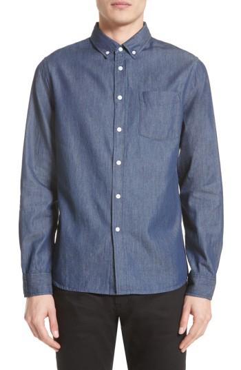 Men's Saturdays Nyc Crosby Denim Slim Fit Sport Shirt