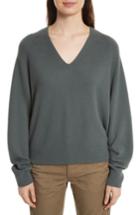 Women's Vince Deep V-neck Cashmere Sweater - Green