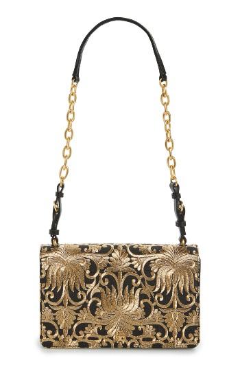 Tory Burch Sadie Brocade Shoulder Bag - Black