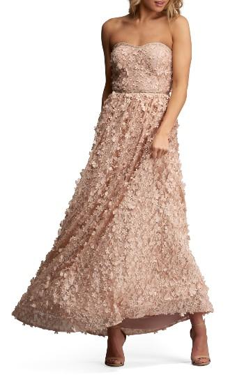Women's Eci Embellished Gown - Coral