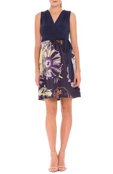 Women's Olian 'mika' Maternity Wrap Dress