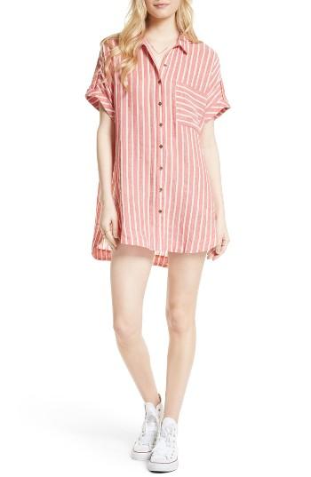 Women's Free People Little Sway Stripe Shirtdress