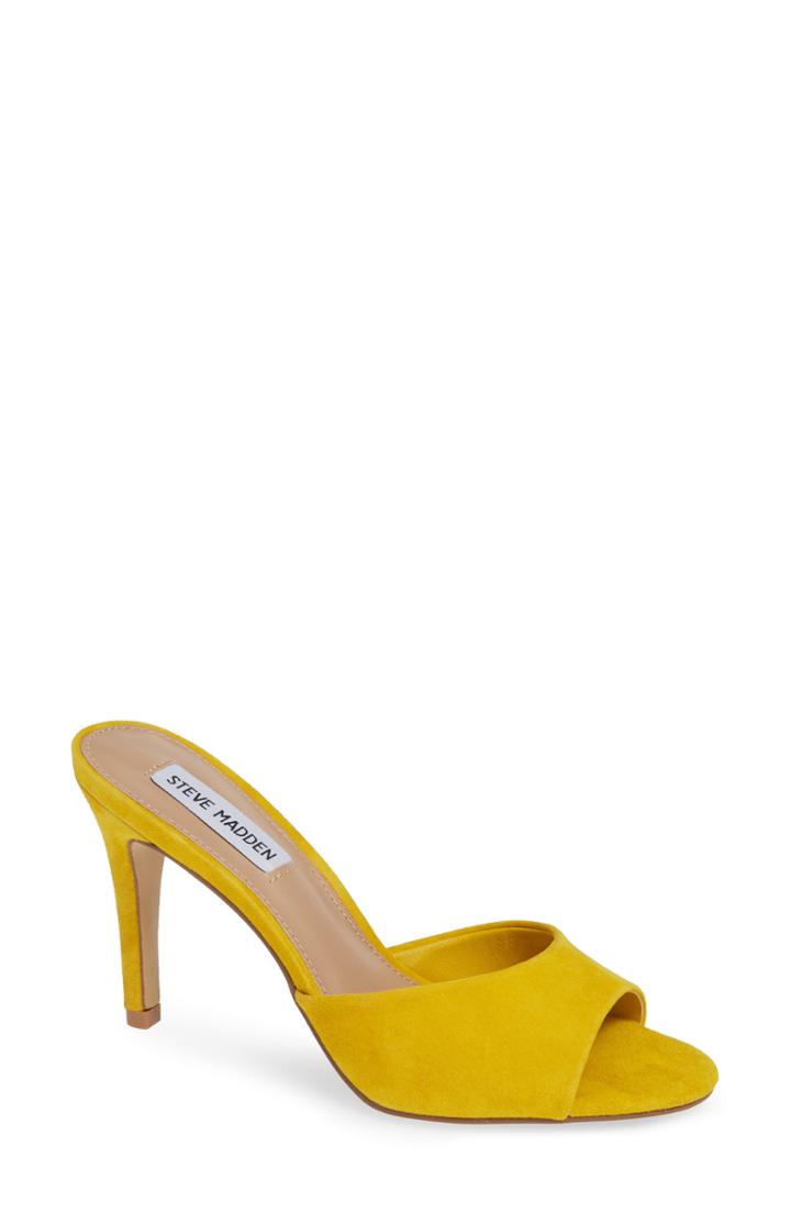 Women's Steve Madden Erin Sandal .5 M - Yellow