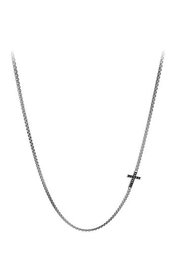 Men's David Yurman Pave Cross Necklace With Diamonds
