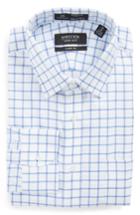 Men's Nordstrom Men's Shop Smartcare(tm) Classic Fit Check Dress Shirt .5 35 - Blue