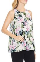 Women's Vince Camuto Glacier Floral Tank Top, Size - White
