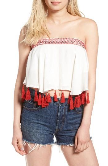 Women's Show Me Your Mumu Trace Tassel Crop Tank
