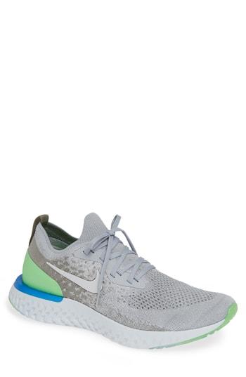 Men's Nike Epic React Flyknit Running Shoe .5 M - Blue