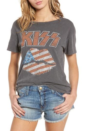 Women's Junkfood Kiss Concert Tee - Black