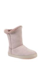 Women's Ross & Snow Gemma Genuine Shearling Slipper Bootie M - Pink