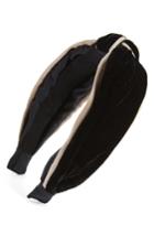 Tasha Velvet Knot Headband, Size - Black