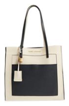Marc Jacobs The Grind Color Block Leather Tote - Blue