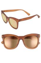 Women's Seafolly Manly 52mm Cat Eye Sunglasses - Syrup