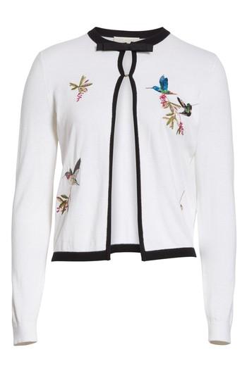 Women's Ted Baker London High Grove Embroidered Cardigan