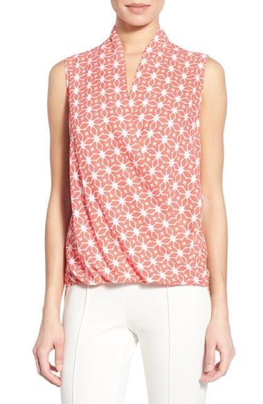 Women's Pleione Sleeveless Faux Wrap Blouse