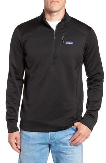 Men's Patagonia Crosstrek Quarter Zip Fleece Pullover - Black